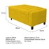 Kit Cabeceira e Calçadeira Baú Solteiro Everest P02 90 cm para cama Box Corano Amarelo - Amarena Móveis