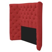 Kit Cabeceira e Calçadeira Baú Solteiro Everest P02 90 cm para cama Box Corano Vermelho - Amarena Móveis
