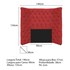 Kit Cabeceira e Calçadeira Baú Solteiro Everest P02 90 cm para cama Box Corano Vermelho - Amarena Móveis