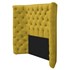 Kit Cabeceira e Calçadeira Baú Solteiro Everest P02 90 cm para cama Box Suede Amarelo - Amarena Móveis