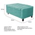 Kit Cabeceira e Calçadeira Baú Solteiro Everest P02 90 cm para cama Box Suede Azul Tiffany - Amarena Móveis