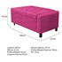 Kit Cabeceira e Calçadeira Baú Solteiro Everest P02 90 cm para cama Box Suede Pink - Amarena Móveis