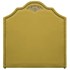 Kit Cabeceira e Calçadeira Casal Orlando P02 140 cm para cama Box Suede Amarelo - Amarena Móveis