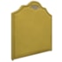 Kit Cabeceira e Calçadeira Casal Orlando P02 140 cm para cama Box Suede Amarelo - Amarena Móveis