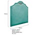 Kit Cabeceira e Calçadeira Casal Orlando P02 140 cm para cama Box Suede Azul Tiffany - Amarena Móveis