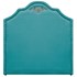 Kit Cabeceira e Calçadeira Casal Orlando P02 140 cm para cama Box Suede Azul Turquesa - Amarena Móveis