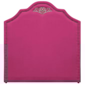 Kit Cabeceira e Calçadeira Casal Orlando P02 140 cm para cama Box Suede Pink - Amarena Móveis