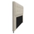 Kit Cabeceira e Calçadeira Copenhague 140 cm Casal Corano Bege AM Decor