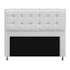 Kit Cabeceira e Calçadeira Copenhague 140 cm Casal Corano Branco AM Decor