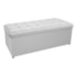 Kit Cabeceira e Calçadeira Copenhague 140 cm Casal Corano Branco AM Decor