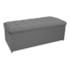 Kit Cabeceira e Calçadeira Copenhague 140 cm Casal Corano Cinza AM Decor