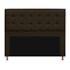 Kit Cabeceira e Calçadeira Copenhague 140 cm Casal Corano Marrom AM Decor