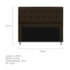 Kit Cabeceira e Calçadeira Copenhague 140 cm Casal Corano Marrom AM Decor