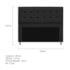 Kit Cabeceira e Calçadeira Copenhague 140 cm Casal Corano Preto AM Decor
