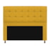 Kit Cabeceira e Calçadeira Copenhague 140 cm Casal Suede Amarelo AM Decor