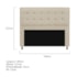 Kit Cabeceira e Calçadeira Copenhague 140 cm Casal Suede Bege AM Decor
