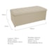 Kit Cabeceira e Calçadeira Copenhague 140 cm Casal Suede Bege AM Decor