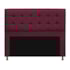 Kit Cabeceira e Calçadeira Copenhague 140 cm Casal Suede Bordô AM Decor