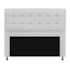 Kit Cabeceira e Calçadeira Copenhague 140 cm Casal Suede Branco AM Decor