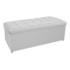 Kit Cabeceira e Calçadeira Copenhague 140 cm Casal Suede Branco AM Decor