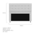 Kit Cabeceira e Calçadeira Copenhague 140 cm Casal Suede Branco AM Decor