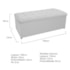 Kit Cabeceira e Calçadeira Copenhague 140 cm Casal Suede Branco AM Decor