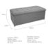 Kit Cabeceira e Calçadeira Copenhague 140 cm Casal Suede Cinza AM Decor