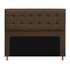 Kit Cabeceira e Calçadeira Copenhague 140 cm Casal Suede Marrom AM Decor