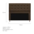 Kit Cabeceira e Calçadeira Copenhague 140 cm Casal Suede Marrom AM Decor