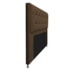 Kit Cabeceira e Calçadeira Copenhague 140 cm Casal Suede Marrom AM Decor