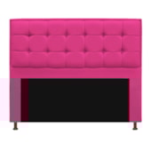Kit Cabeceira e Calçadeira Copenhague 140 cm Casal Suede Pink AM Decor