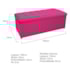 Kit Cabeceira e Calçadeira Copenhague 140 cm Casal Suede Pink AM Decor