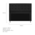 Kit Cabeceira e Calçadeira Copenhague 140 cm Casal Suede Preto AM Decor