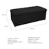 Kit Cabeceira e Calçadeira Copenhague 140 cm Casal Suede Preto AM Decor