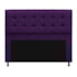 Kit Cabeceira e Calçadeira Copenhague 140 cm Casal Suede Roxo AM Decor