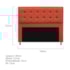 Kit Cabeceira e Calçadeira Copenhague 140 cm Casal Suede Terracota AM Decor