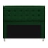 Kit Cabeceira e Calçadeira Copenhague 140 cm Casal Suede Verde AM Decor