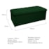 Kit Cabeceira e Calçadeira Copenhague 140 cm Casal Suede Verde AM Decor