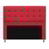Kit Cabeceira e Calçadeira Copenhague 140 cm Casal Suede Vermelho AM Decor