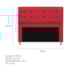 Kit Cabeceira e Calçadeira Copenhague 140 cm Casal Suede Vermelho AM Decor