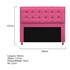 Kit Cabeceira e Calçadeira Copenhague 160 cm Queen Size Corano Pink AM Decor