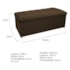 Kit Cabeceira e Calçadeira Copenhague 160 cm Queen Size Suede Marrom AM Decor