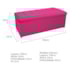Kit Cabeceira e Calçadeira Copenhague 160 cm Queen Size Suede Pink AM Decor