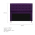 Kit Cabeceira e Calçadeira Copenhague 160 cm Queen Size Suede Roxo AM Decor