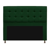 Kit Cabeceira e Calçadeira Copenhague 160 cm Queen Size Suede Verde AM Decor