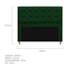 Kit Cabeceira e Calçadeira Copenhague 160 cm Queen Size Suede Verde AM Decor