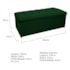 Kit Cabeceira e Calçadeira Copenhague 160 cm Queen Size Suede Verde AM Decor