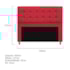 Kit Cabeceira e Calçadeira Copenhague 160 cm Queen Size Suede Vermelho AM Decor