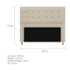 Kit Cabeceira e Calçadeira Copenhague 195 cm King Size Suede Bege AM Decor