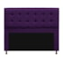 Kit Cabeceira e Calçadeira Copenhague 195 cm King Size Suede Roxo AM Decor